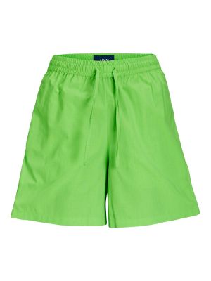 Pantaloni scurți cu talie înaltă din bumbac din poliester Jjxx - verde