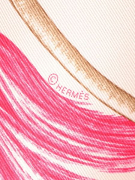 Echarpe en soie Hermès Pre-owned rose