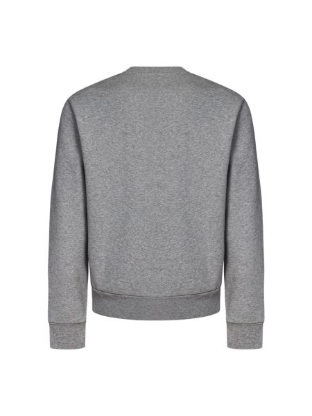 Sweter z okrągłym dekoltem w jednolitym kolorze Ralph Lauren szary