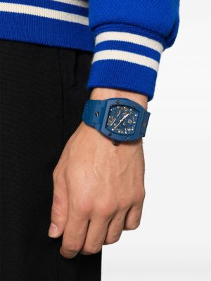 Křišťálové hodinky Philipp Plein modré