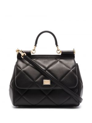 Стеганая сумка Dolce & Gabbana, черная