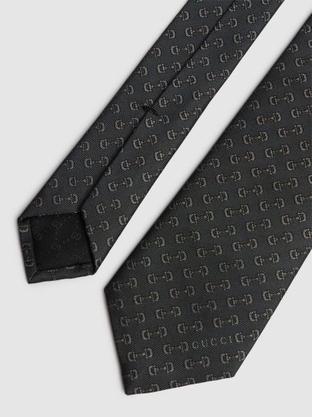 Cravatta di seta Gucci nero