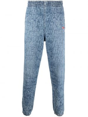 Tapered fit jeans Diesel blå