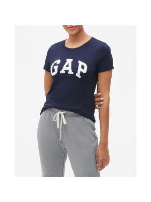 Camiseta con estampado manga corta Gap azul