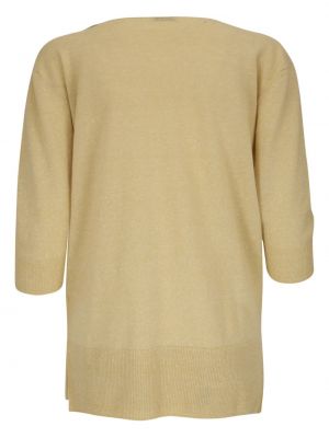 Kašmírový svetr s výstřihem do v Agnona béžový