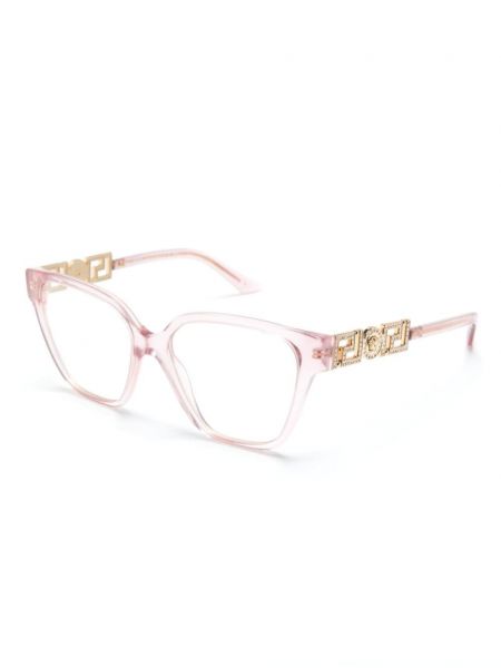 Lunettes de vue à motif géométrique Versace Eyewear rose