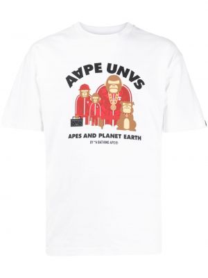 Baskılı pamuk tişört Aape By *a Bathing Ape® beyaz