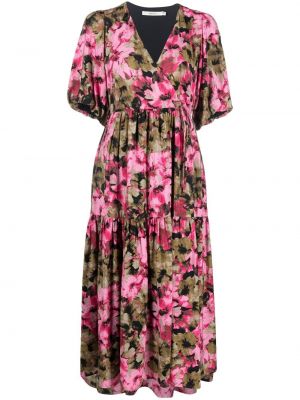 Trykt floral dress Gestuz rosa