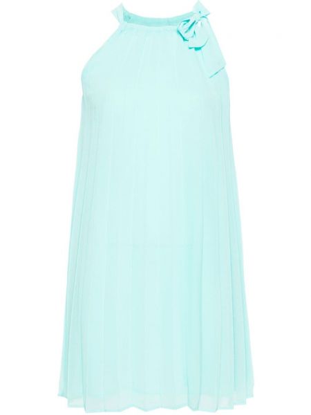 Kleid mit plisseefalten Liu Jo blau