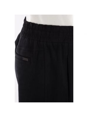 Pantalones cortos con bordado oversized Saint Laurent negro