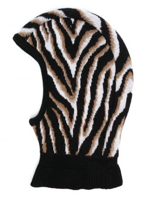 Jacquard mütze mit print mit zebra-muster Erika Cavallini