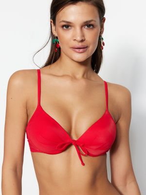 Bikinis Trendyol raudona