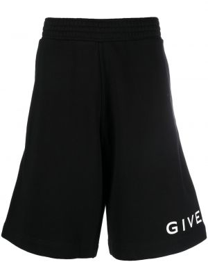 Bombažne bermuda kratke hlače s potiskom Givenchy