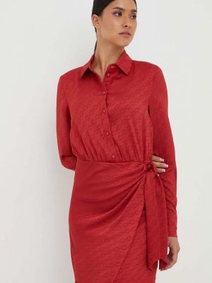 Uska mini haljina Guess crvena