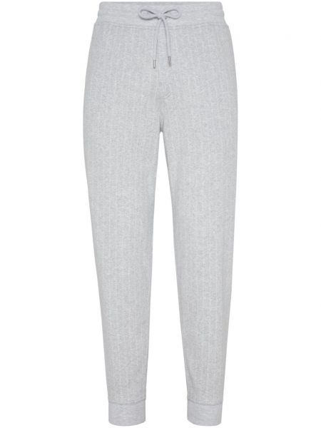 Pantalon de joggings à rayures Brunello Cucinelli