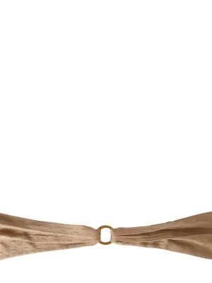 Sciarpa di seta Saint Laurent beige