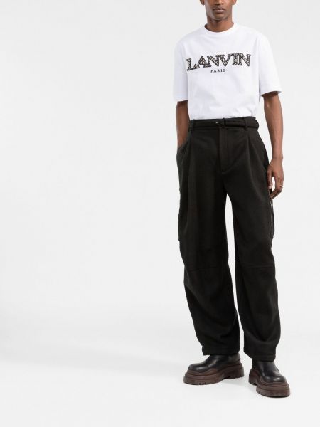 Tričko s výšivkou Lanvin bílé