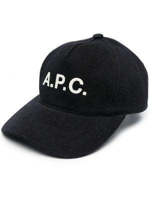 Trykt cap A.p.c. svart