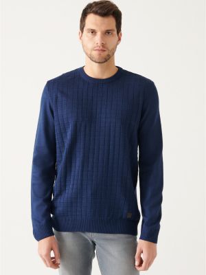 Пуловер Avva синьо