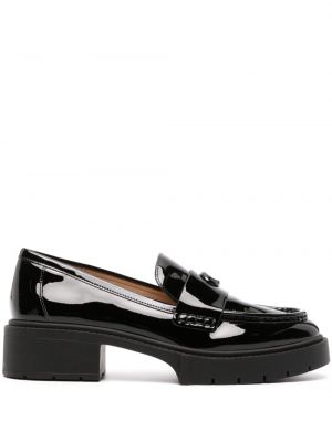 Pantofi loafer din piele Coach negru