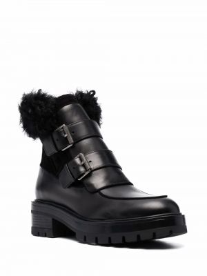 Ankle boots mit schnalle Aquazzura schwarz