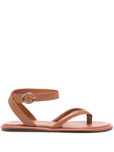Kožené sandály Alohas hnědé