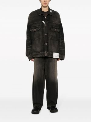 Kurtka jeansowa bawełniana Maison Mihara Yasuhiro czarna