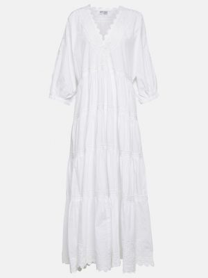 Длинное платье с вышивкой Juliet Dunn белое