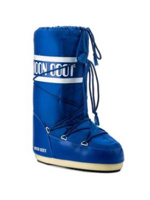 Bottes de neige en nylon en nylon Moon Boot bleu