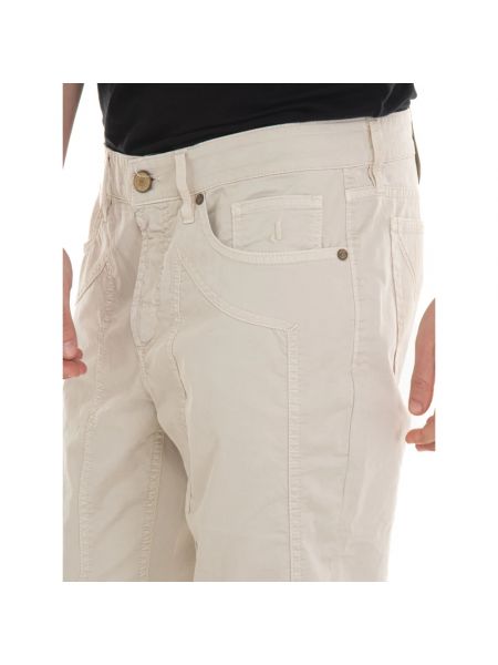 Pantalones de cuero con bolsillos Jeckerson beige
