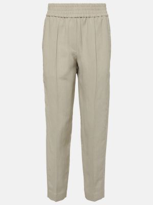 Παντελόνι με ίσιο πόδι Brunello Cucinelli γκρι