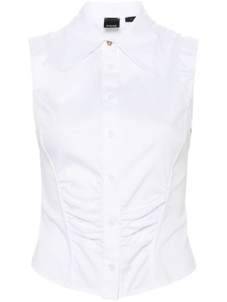 Αμάνικο πουκάμισο Pinko λευκό