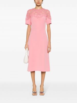 Krajkové šaty Ermanno Scervino růžové