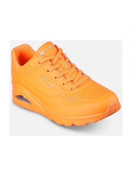 Sneakersy Skechers pomarańczowe
