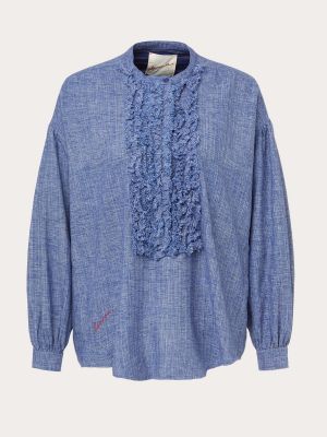 Camisa de algodón Laurence Bras azul