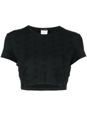 Tričko Chanel Pre-owned černé