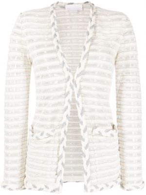 Cardigan in mesh Genny bianco