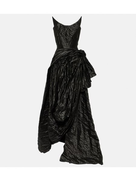 Asimetriškas maksi suknelė Maticevski juoda