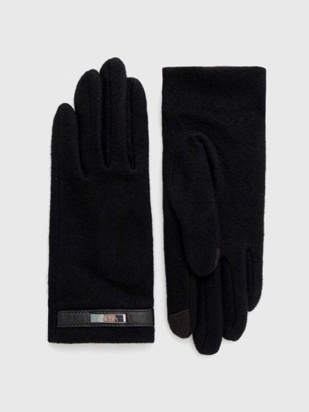 Вълнени ръкавици Lauren Ralph Lauren черно