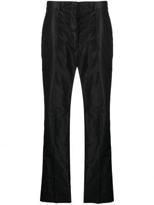 Pantalones de cintura alta Prada negro