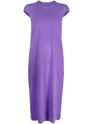 Sukienka midi z krótkim rękawem Tibi - fioletowy