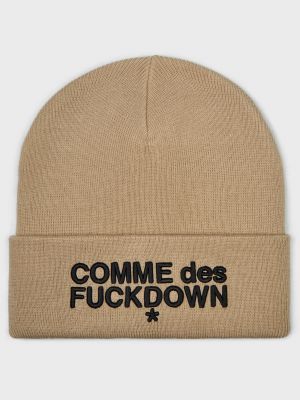 Бежева шапка Comme Des Fuckdown