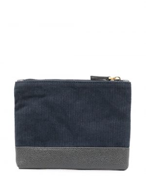 Manšestrová peněženka Thom Browne modrá