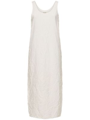 Bavlněné dlouhé šaty Auralee bílé