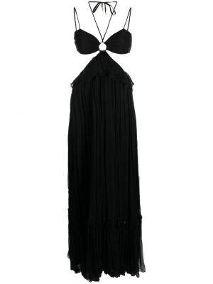 Копринена вечерна рокля Nissa черно