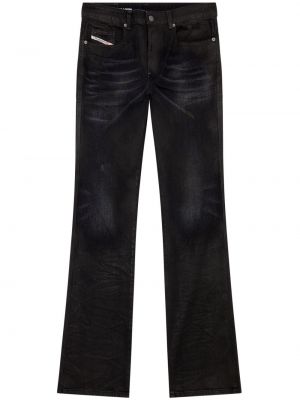 Zvonové džíny s nízkým pasem Diesel černé