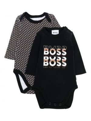 Complet con stampa Boss Kidswear nero