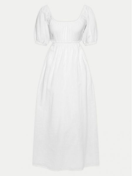 Priliehavé dlouhé šaty Billabong biela