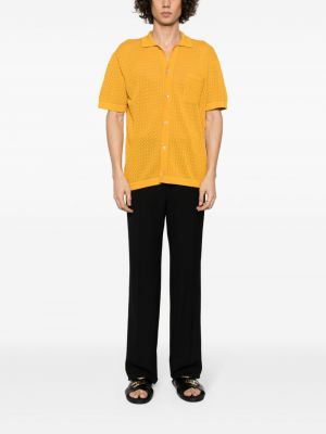 Koszula bawełniana Tagliatore żółta