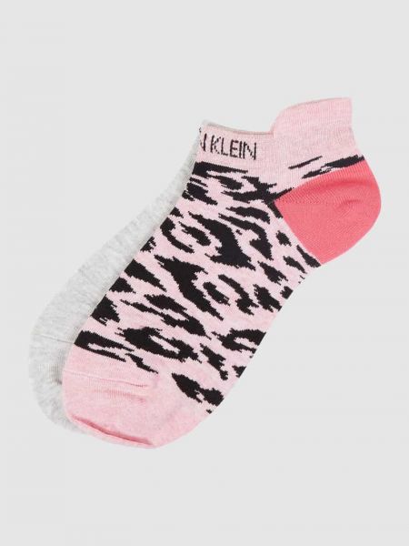 Stopki z wiskozy Calvin Klein różowe